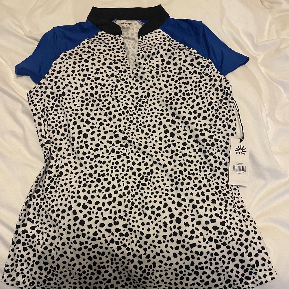 Jofit Power Mock Animal Print With Blue And Black Accent